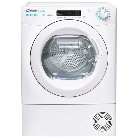Uscator de rufe cu pompa de caldura, Candy, CSOE H8A2TE-S, Clasa energetica A++, Capacitate 8 kg, 14 programe, Alb